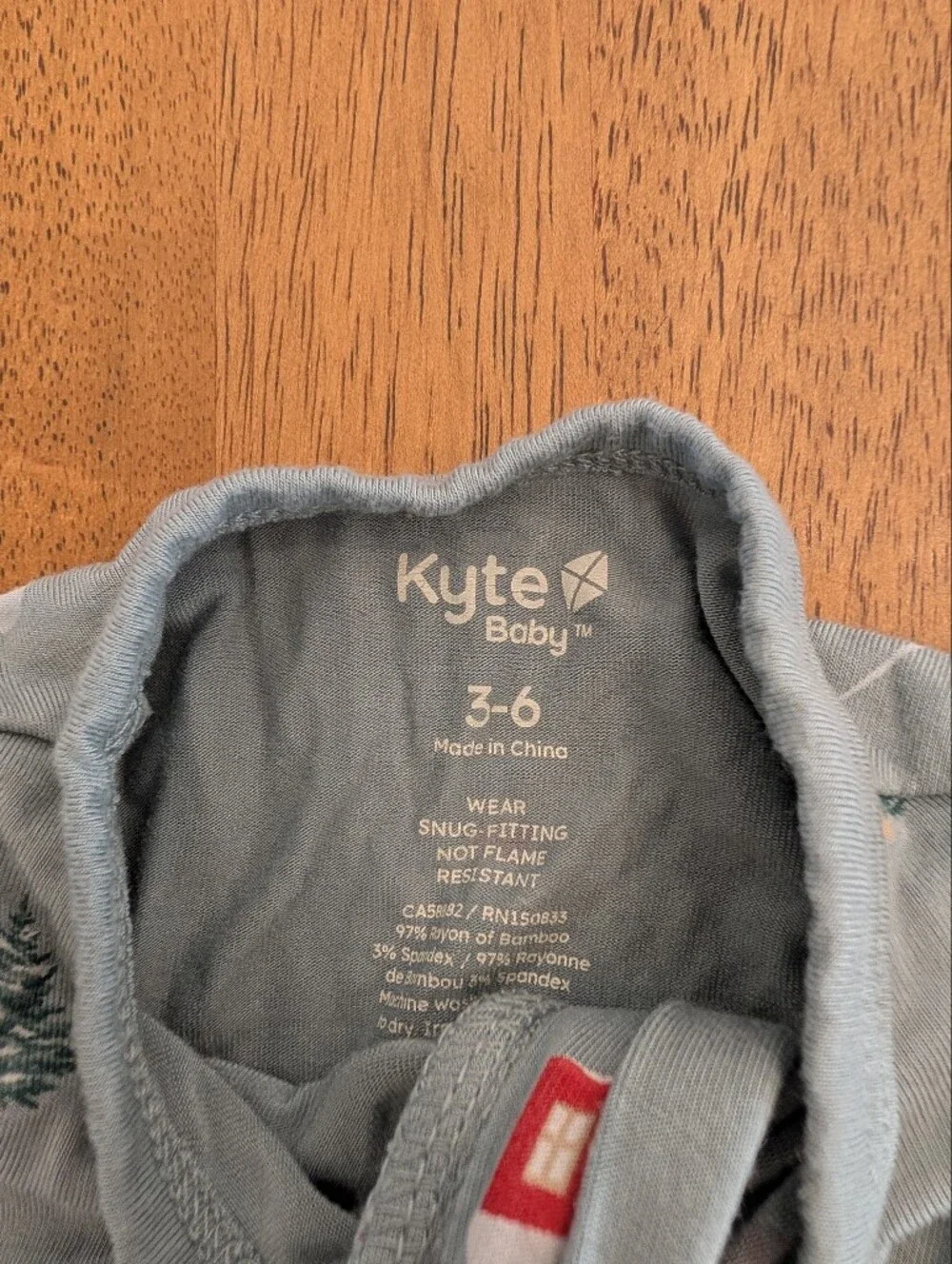 Kyte BABY Bamboo Glacier Blue Alpine PJs/Sleeper 3-6m